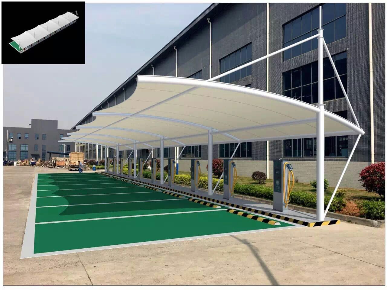武漢陽光空間膜結(jié)構(gòu)車棚13